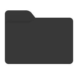 Icono de carpeta Negro
