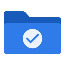 Iconos de carpeta en azul para Windows 11 y 10, Plano