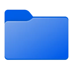 Icono de carpeta Azul