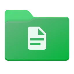 Green folder icons for Windows, Two-tone