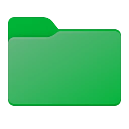 Icono de carpeta Verde