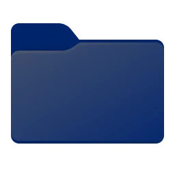 Icono de carpeta Azul marino
