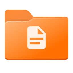 Iconos de carpeta en naranja para Windows 11 y 10, Bicolor