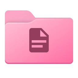 Pink folder icons for Windows, Two-tone