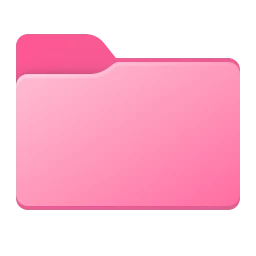 Icono de carpeta Rosa
