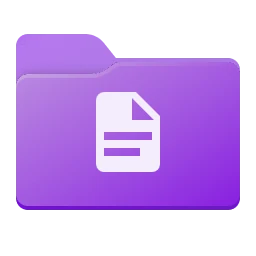 Iconos de carpeta en morado para Windows 11 y 10, Bicolor