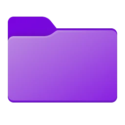 Icono de carpeta Morado