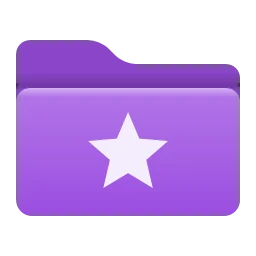 Iconos de carpeta en morado para Windows 11 y 10, Moderno