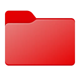 Iconos de carpeta en rojo para Windows 11 y 10, Original