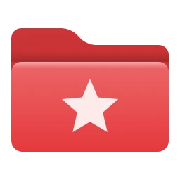 Iconos de carpeta en rojo para Windows 11 y 10, Moderno