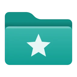 Iconos de carpeta en verde azulado para Windows 11 y 10, Moderno
