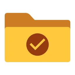 Yellow folder icons for Windows, Flat