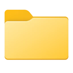 Icono de carpeta Amarillo