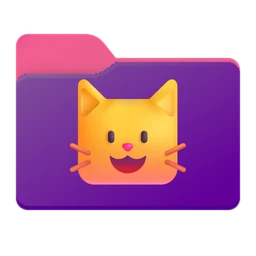 Icono de carpeta con un emoji