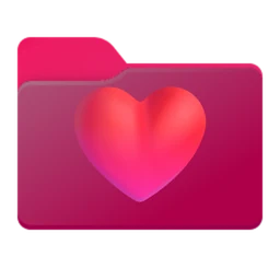 Icono de carpeta con un emoji